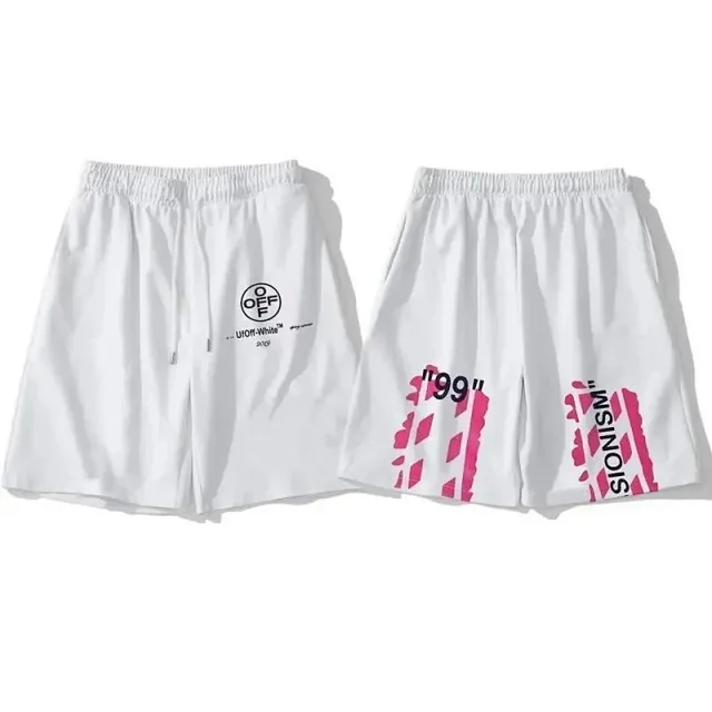 Off-White Shorts Graphic-print drawstring product detail image 3