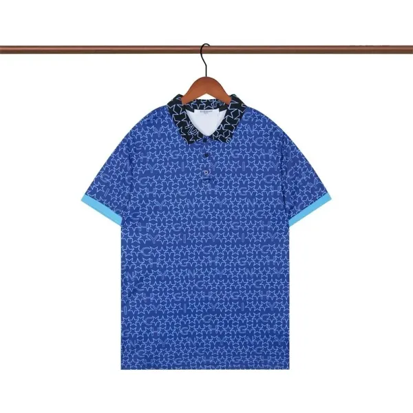 Givenchy Star Monogram Blue Polo Shirt - 6