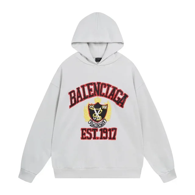 Balenciaga Hoodies & Sweatshirts Pullover hoodie with graphic logo print and kangaroo pocket product detail image 5