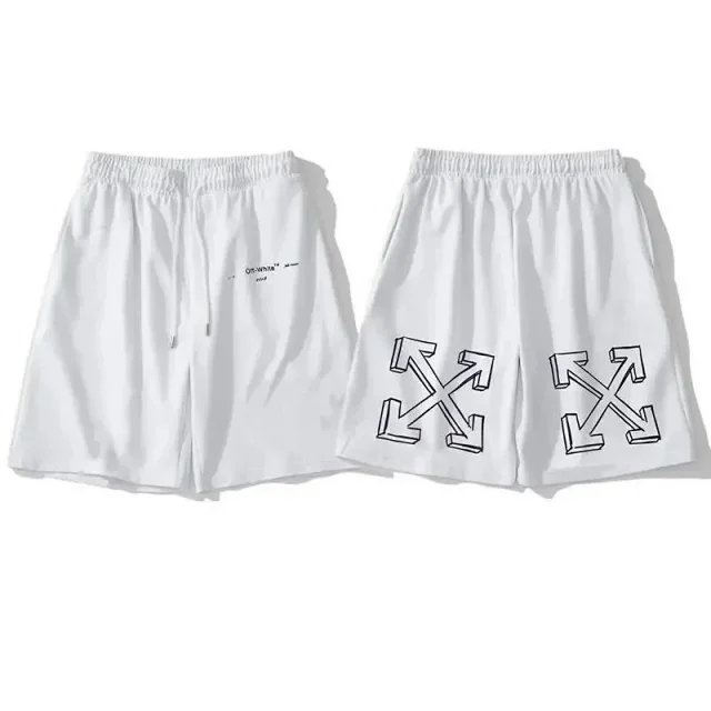 Off-White Shorts Graphic-print drawstring product detail image 9