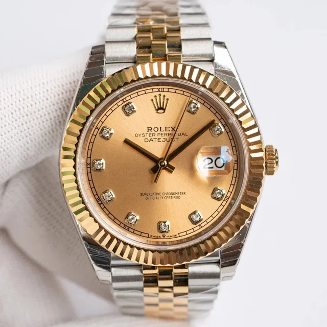 Rolex Watches Datejust two-tone stainless steel bracelet watch product detail image 9