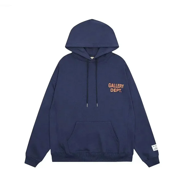 Gallery Dept. Hoodies & Sweatshirts Logo-print pullover hoodie with kangaroo pocket product detail image 3