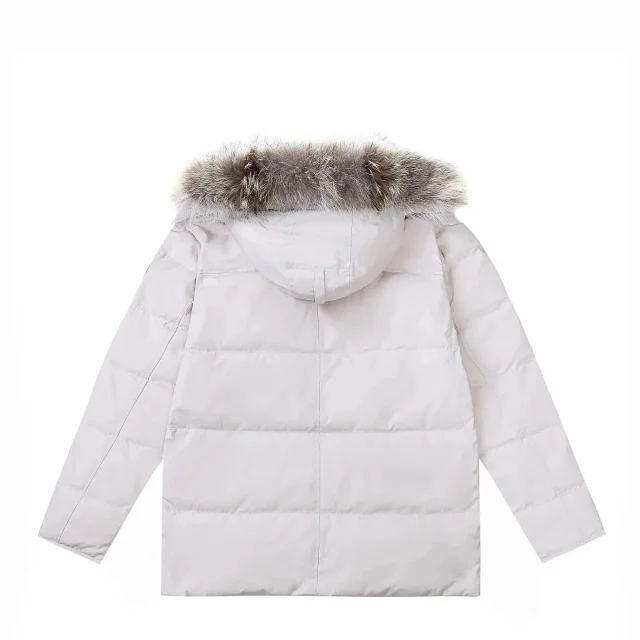 Canada Goose Down Jackets Fur-trim hooded quilted parka product detail image 1