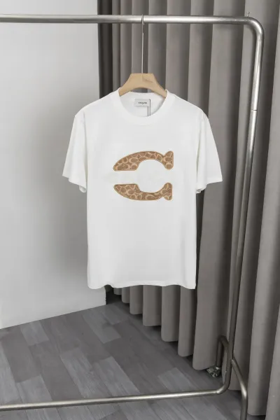 Coach Signature C Logo Patch T-Shirt White - 1