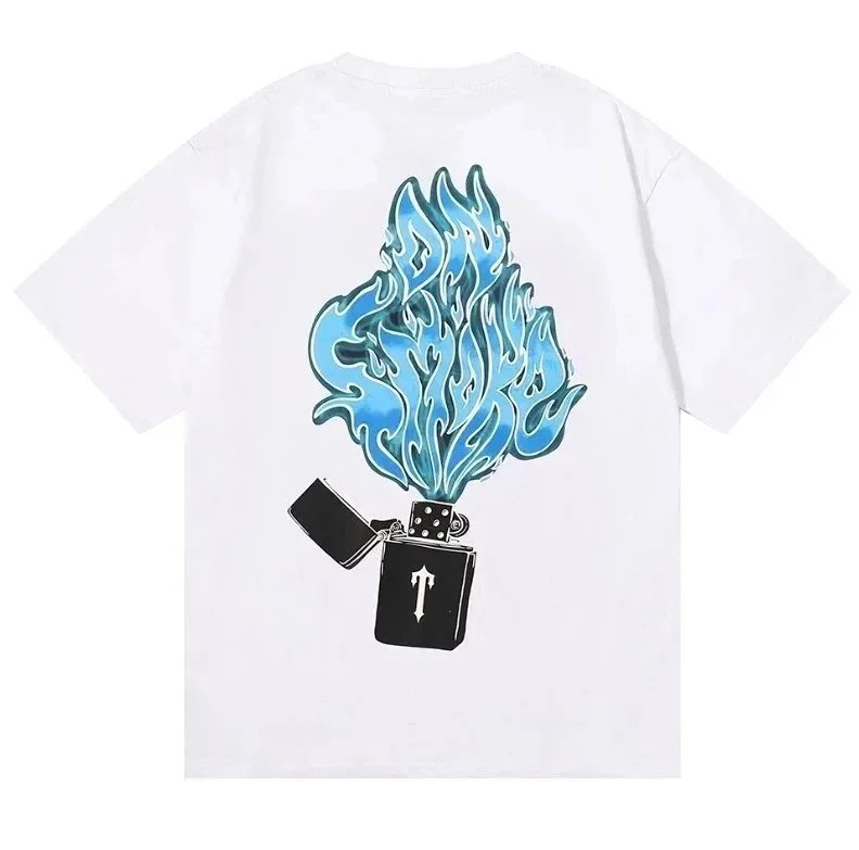 Travstar Blue Flame Lighter Graphic T-Shirt