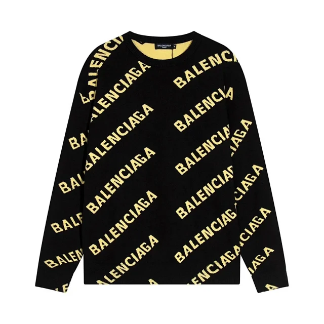 Balenciaga Hoodies & Sweatshirts All-over Logo Crewneck Sweatshirt product detail image 3