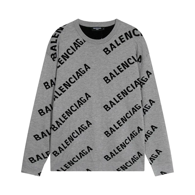 Balenciaga Hoodies & Sweatshirts All-over Logo Crewneck Sweatshirt product detail image 6