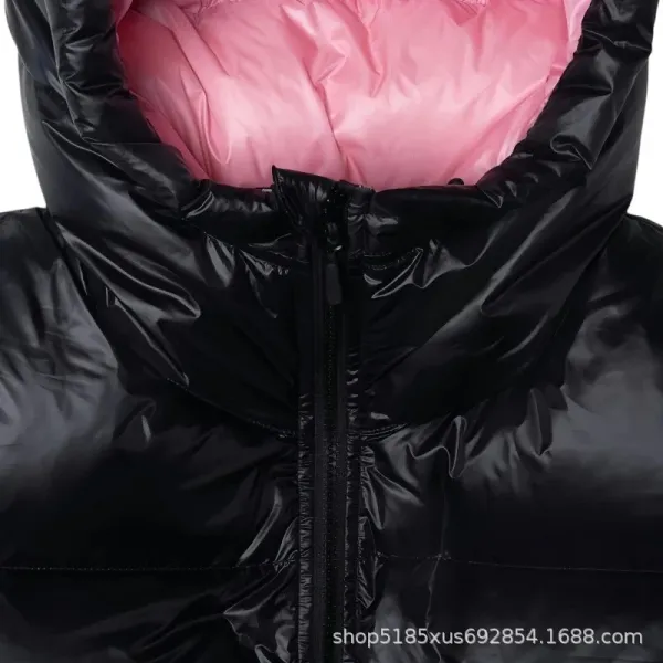 Moclose Oversized Puffer Hooded Down Jacket Black - 39