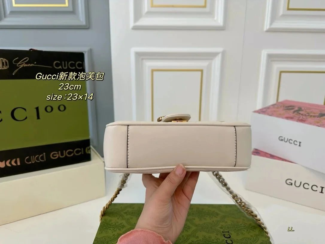 Gucci Deco Mini Quilted Black Shoulder Bag - 4