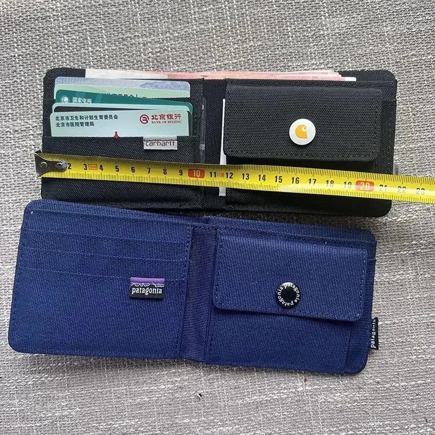 Stüssy Grid Pattern Short Wallet Navy - 4