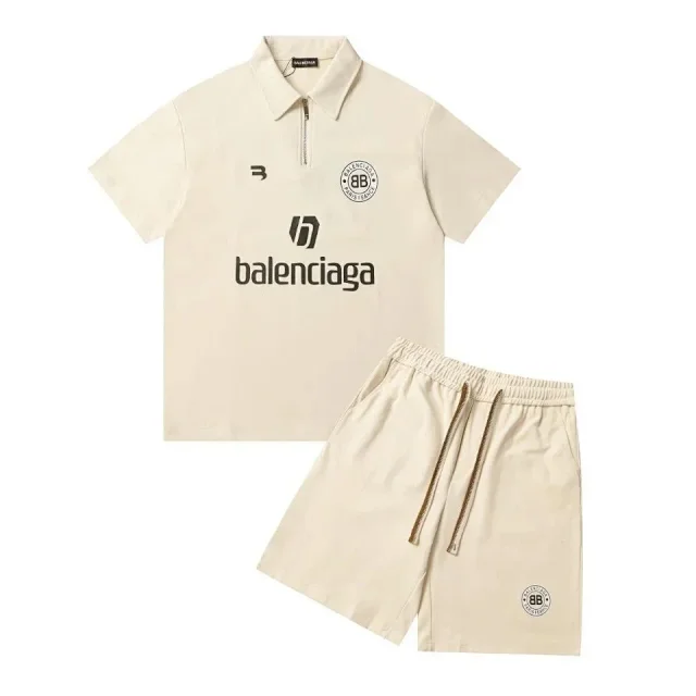 Balenciaga Matching Sets Short-Sleeve Top and Shorts Set product detail image 10
