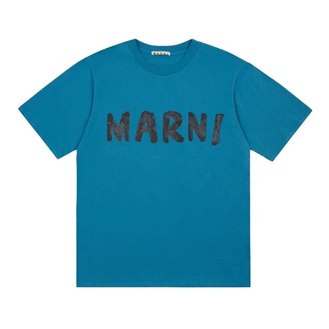 Marni T-Shirts Logo Print Short-Sleeve T-Shirt product detail image 9
