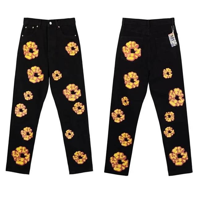 Unbranded Matching Sets Floral Print Denim Jacket and Jeans Set product detail image 2