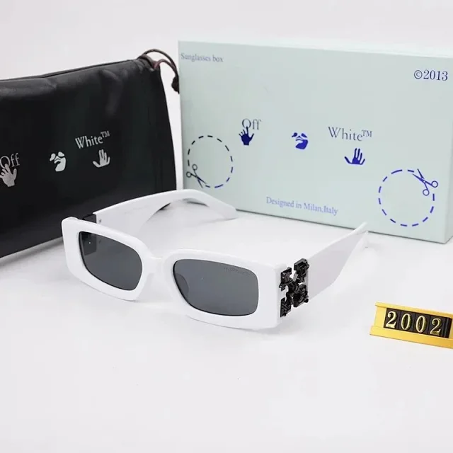 Off-White Eyewear Rectangular sunglasses with arrow-emblem temples product detail image 3