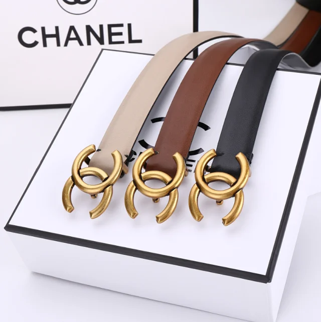 Chanel Belts Interlocking CC Buckle Belt product detail image 2