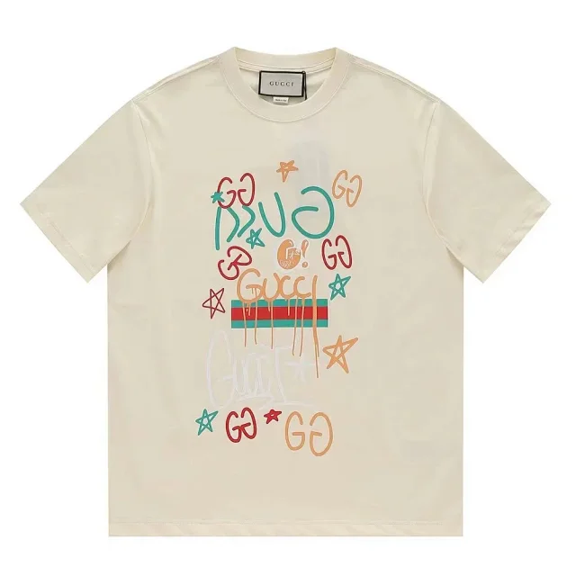 Gucci T-Shirts Short-Sleeve Graphic Print product detail image 5