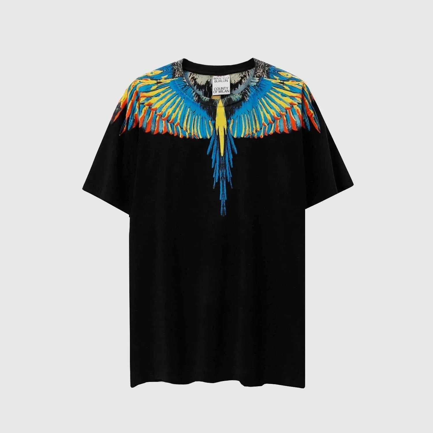 Marcelo Burlon County of Milan T-Shirts Short-Sleeve Wing Print — 21 black