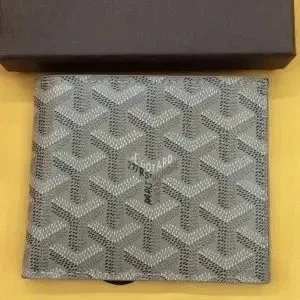 Goyard Saint Louis PM Gray Leather Wallet - 1