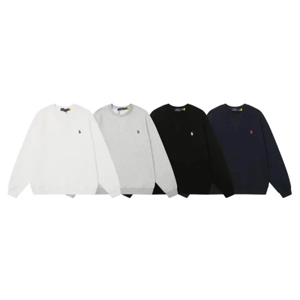 Ralph Lauren Classic Fit Crewneck Sweatshirt Gray - 3
