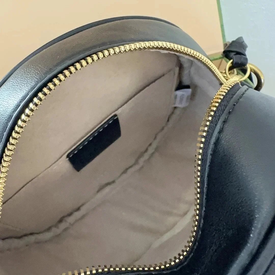 Gucci GG Marmont Mini Chain Bag Beige and Brown Shoulder Bag - 9
