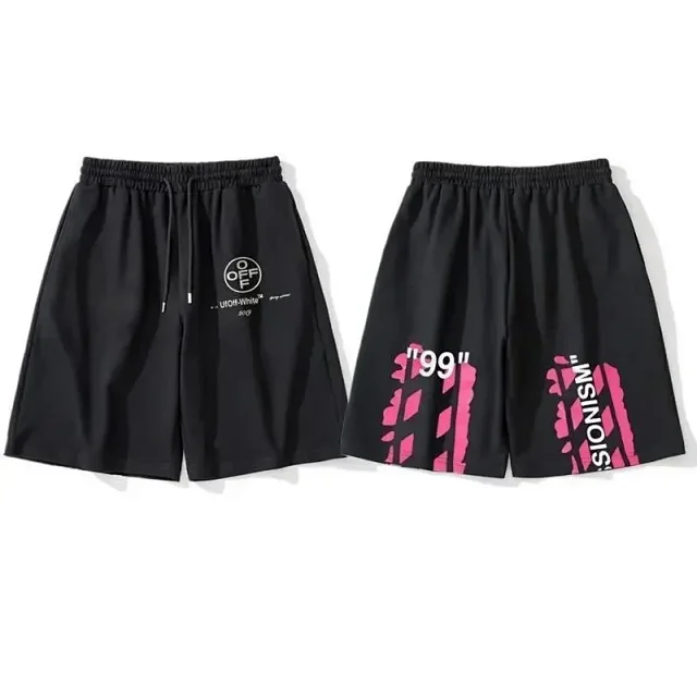 Off-White Shorts Graphic-print drawstring product detail image 1