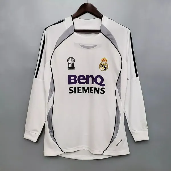 Real Madrid 2002-03 Home Long-Sleeve Jersey White - 1