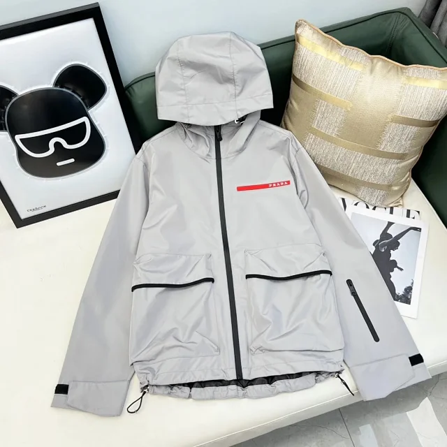 Prada Mixed hooded jackets and sweatshirts product detail image 5