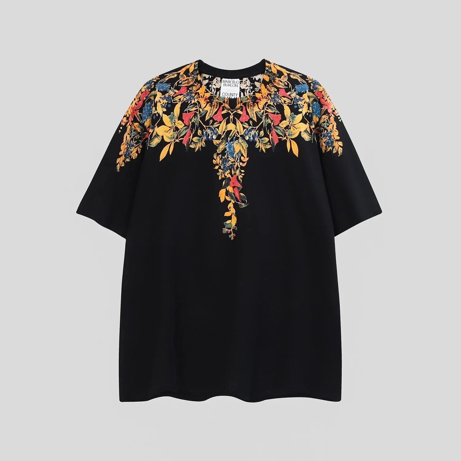 Marcelo Burlon County of Milan T-Shirts Short-Sleeve Wing Print — 33 black