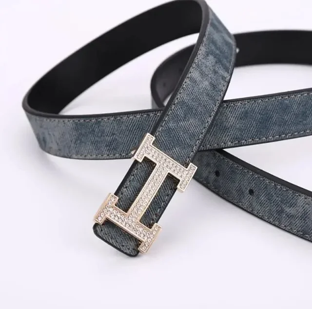 Unbranded Belts Textured Belt with H-Shaped Buckle product detail image 4
