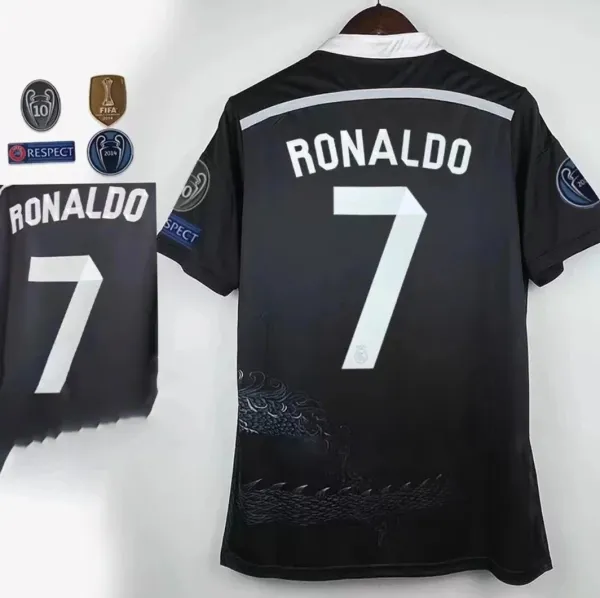 Real Madrid x Adidas 2014 Champions League Final Special Edition Black Jersey - 1