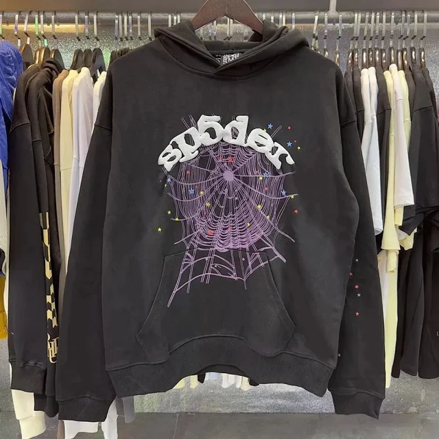 Sp5der Hoodies & Sweatshirts Spiderweb Graphic Hoodie product detail image 8