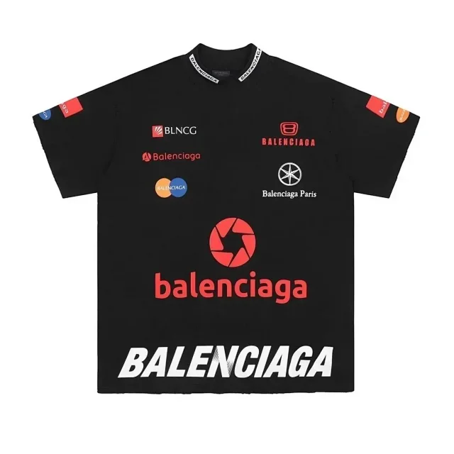 Balenciaga T-Shirts Logo Graphic Short-Sleeve T-Shirt product detail image 2