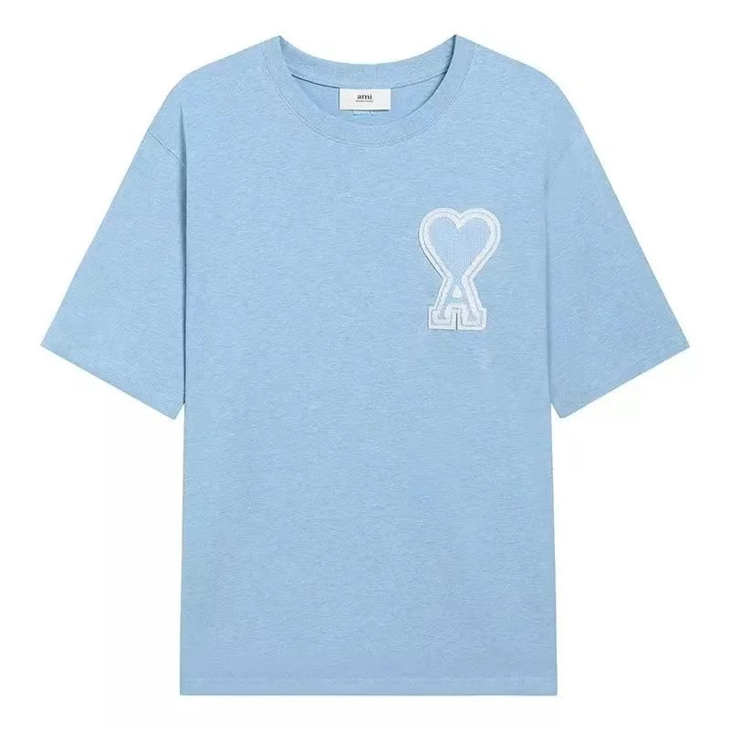 AMI Paris Heart Logo T-Shirt Forest Green T-Shirt - 9