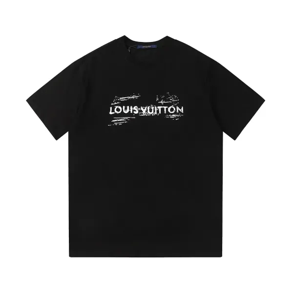 Louis Vuitton Flower LV Monogram T-Shirt Black - 4