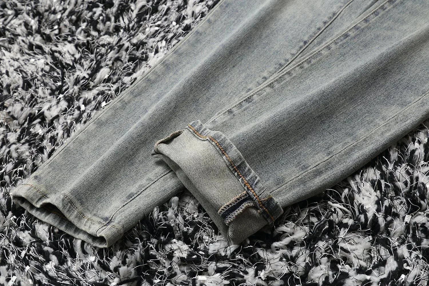Louis Vuitton Monogram Distressed Jeans Gray - 9
