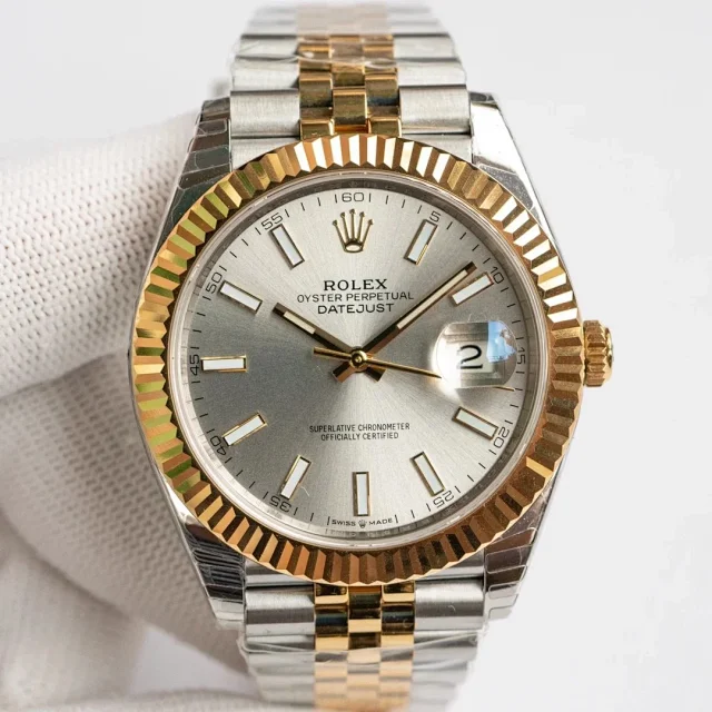 Rolex Watches Datejust two-tone stainless steel bracelet watch product detail image 8