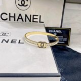 Chanel CC Logo Bangle Bracelet