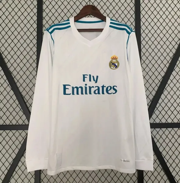 Real Madrid x Adidas Home Long-Sleeve Jersey White - 1