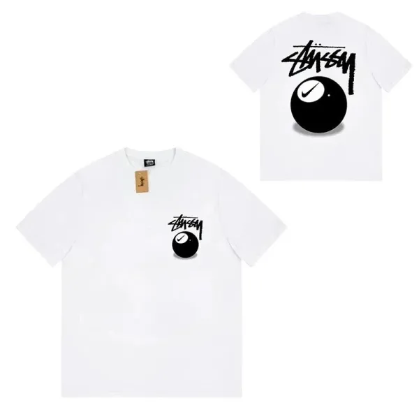 Stussy 8-Ball Graphic T-Shirt White - 1