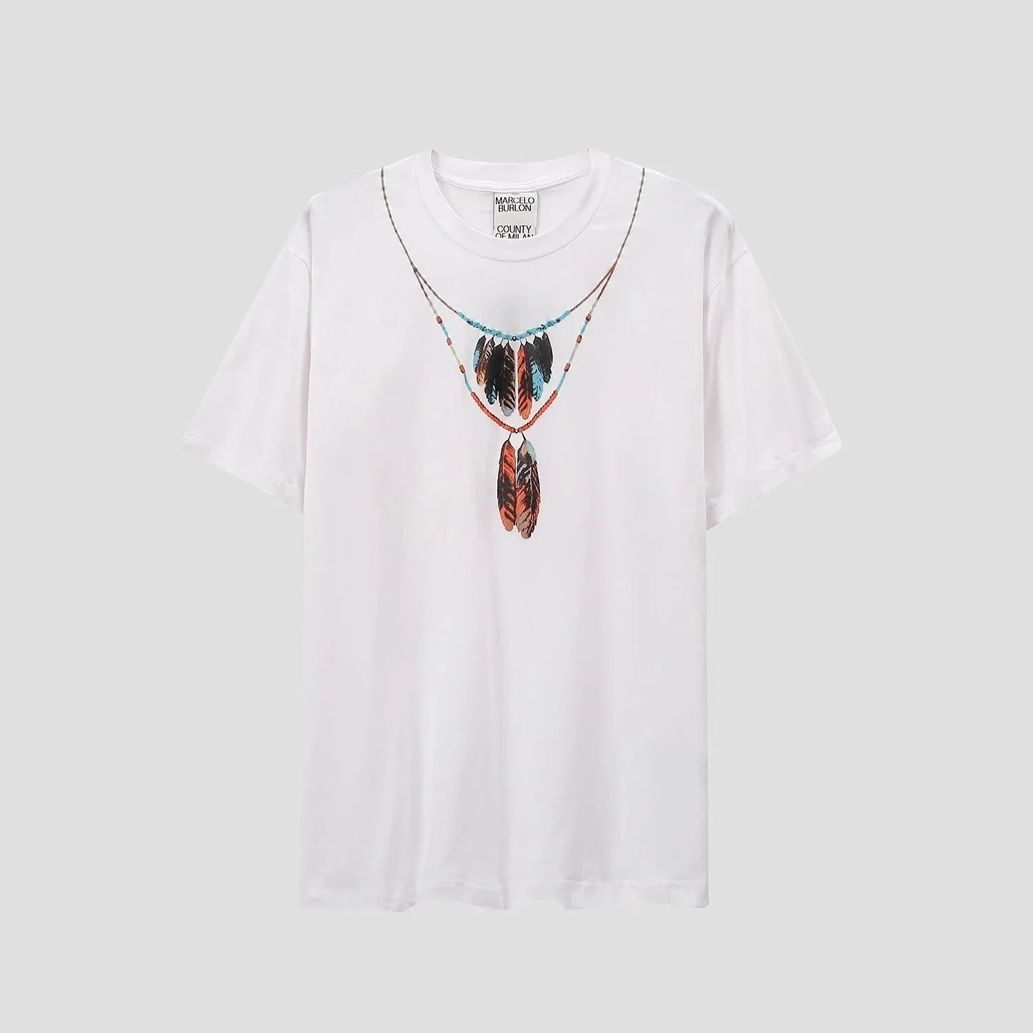 Marcelo Burlon County of Milan T-Shirts Short-Sleeve Wing Print — 28 white