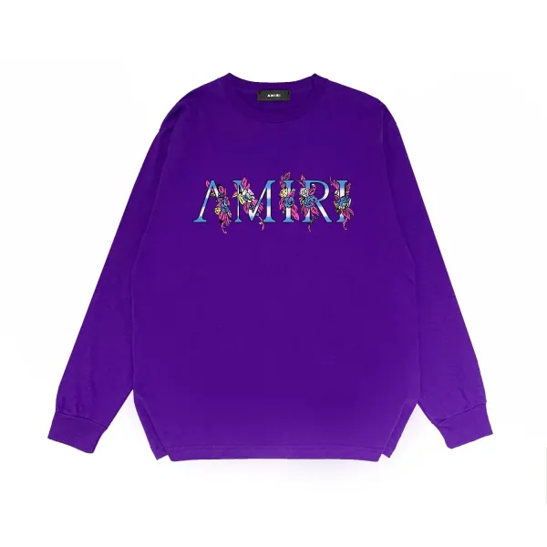 Amiri Take It Easy Baby Purple Graphic Sweatshirt - 7