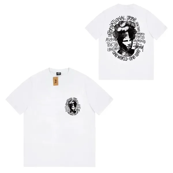 Stüssy International Tribe Graphic T-Shirt White - 1