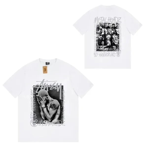 Stussy Tough Gear Beige Oversized T-Shirt - 6