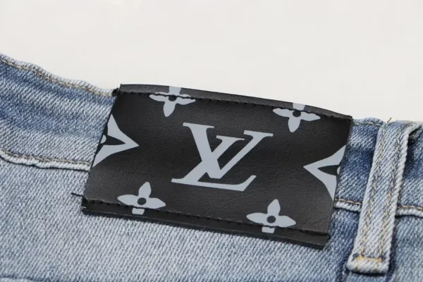 Louis Vuitton x Takashi Murakami Monogram Flower Patch Black Jeans - 10