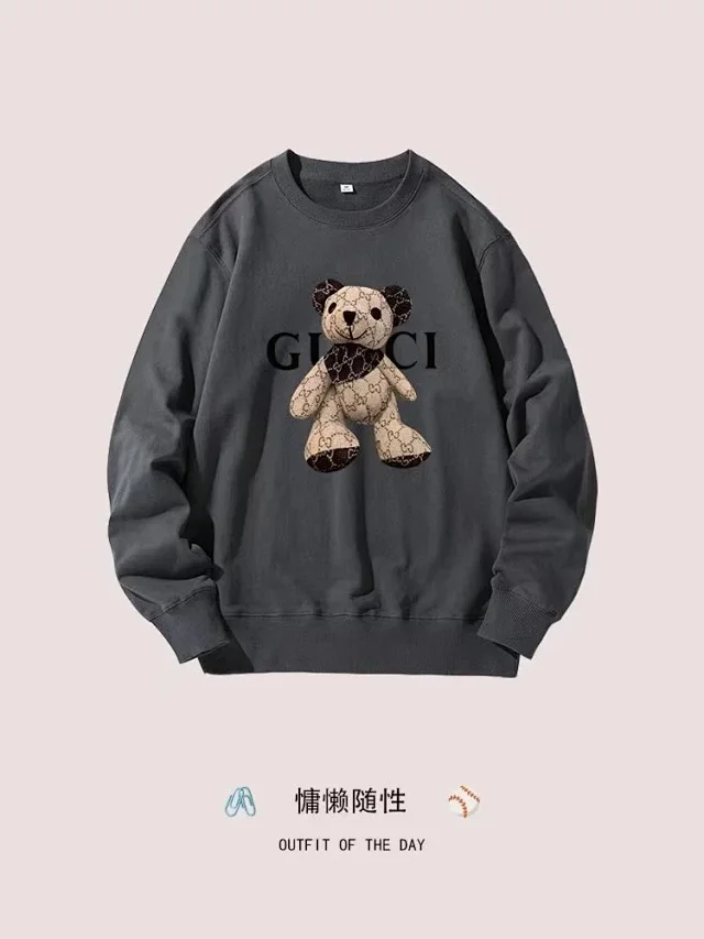 Gucci Hoodies & Sweatshirts Teddy Bear Logo-Print Crewneck Sweatshirt product detail image 7