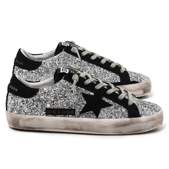Golden Goose Sneakers Low-top distressed with star appliqué product detail image 6