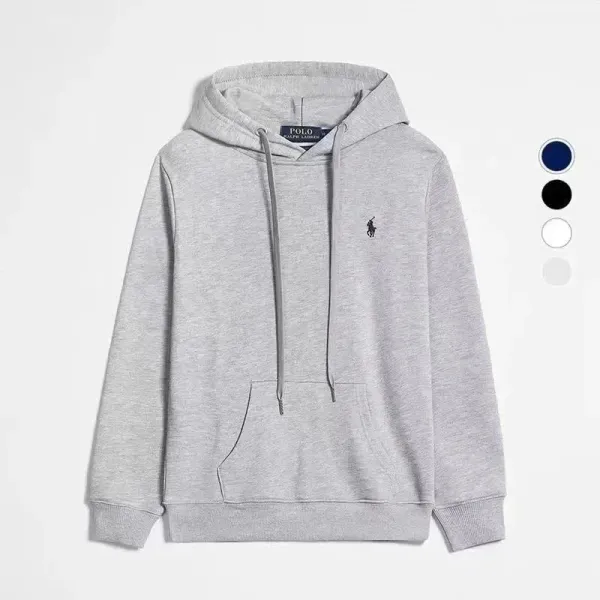Ralph Lauren Classic Fit Hoodie Gray - 1