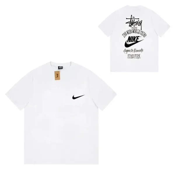 Stüssy x Nike Collaboration Graphic T-Shirt White - 1