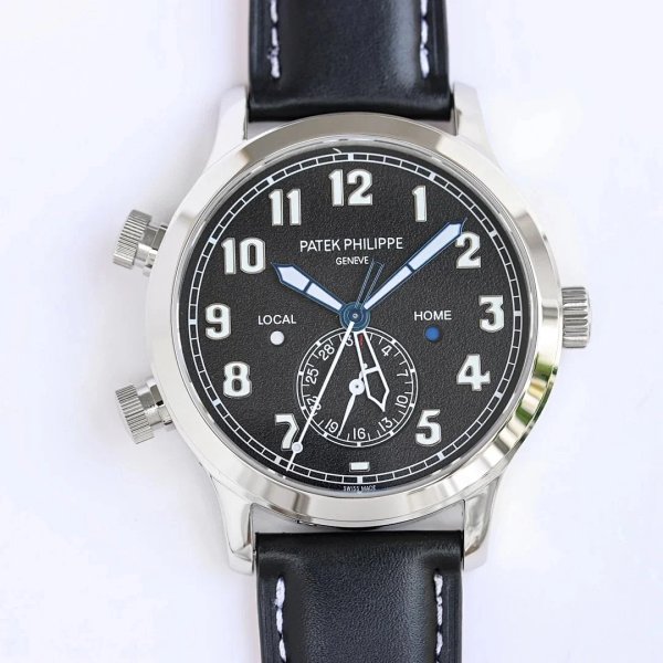 Patek Philippe Pilot Travel Time Black Dial Mechanical Watch Watches product listing in Litbuy spreadsheet finds