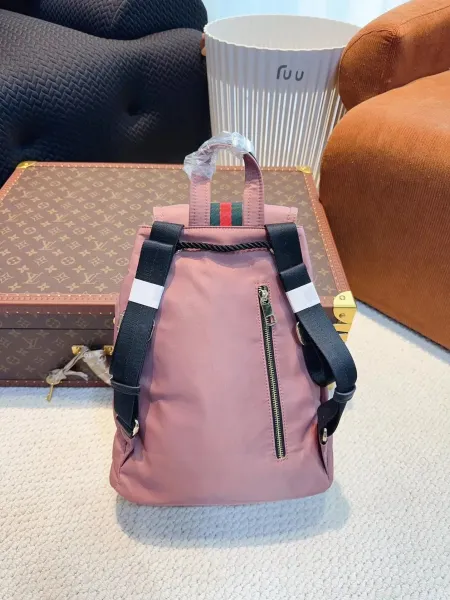 Gucci Ophidia Mini Backpack Navy with Web Stripe - 5